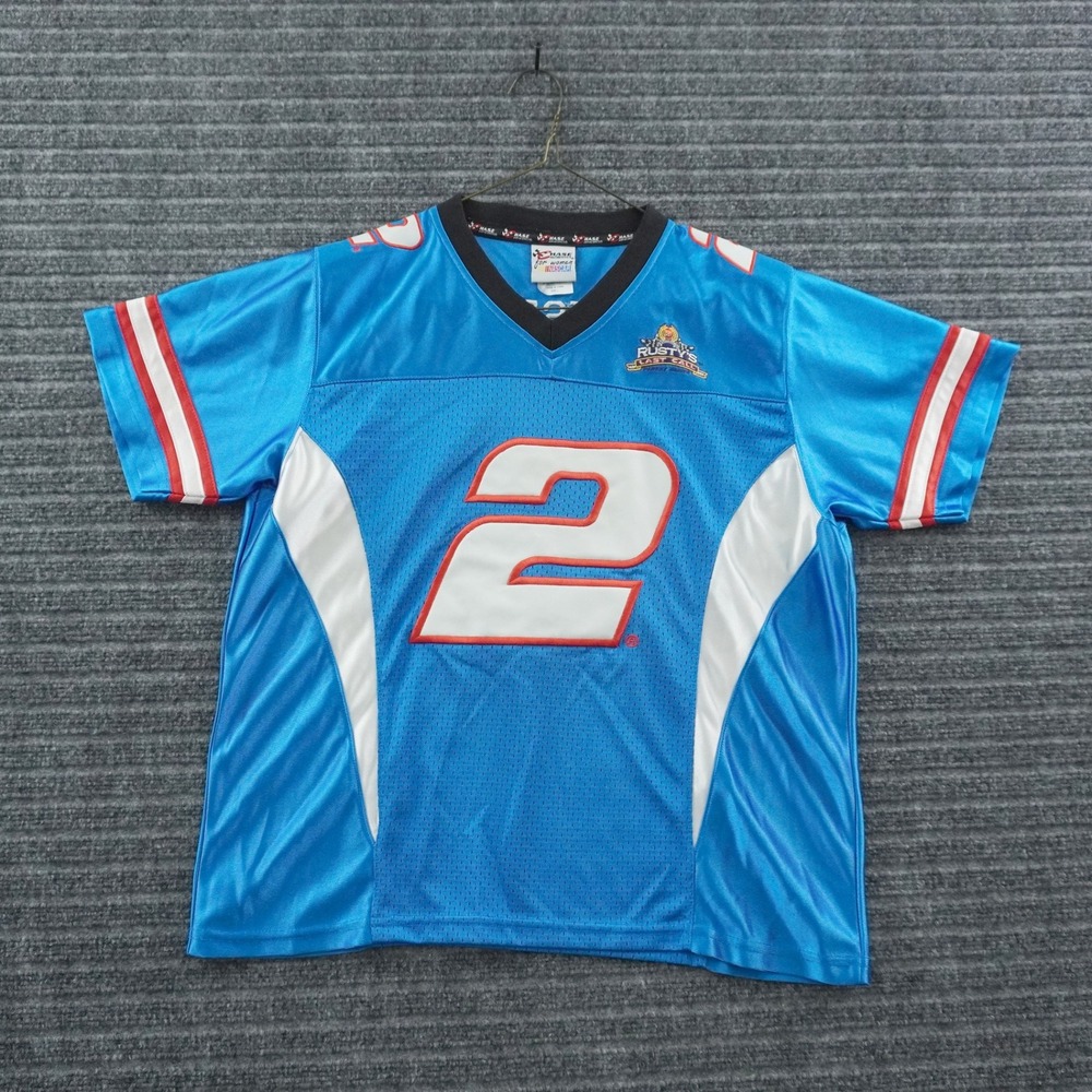 Chase Authentics NASCAR Racing Jersey Women Large Blue Rusty Wallace #2